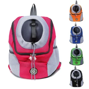 Outdoor Pet Dog Carrier Bag Portable Travel Backpack  Front Bag Double Shoulder Mesh Backpack Head Carrying Bags For Cat